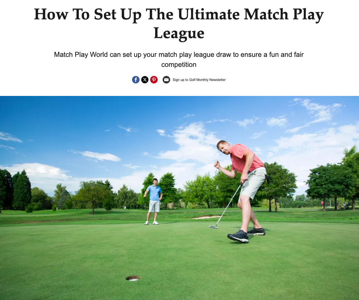 Golf Monthly review Match Play World